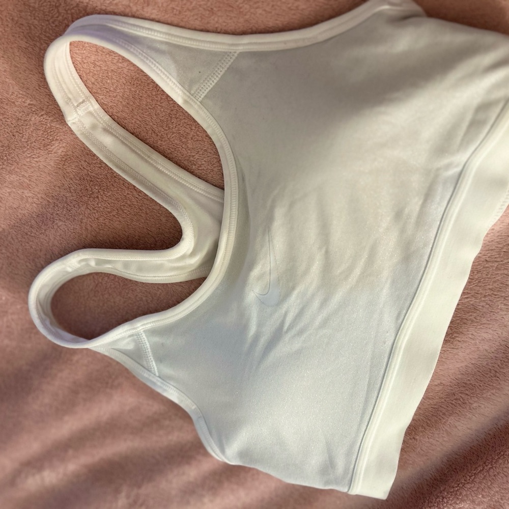 Nike Dri-FIT Sports Bra in White
